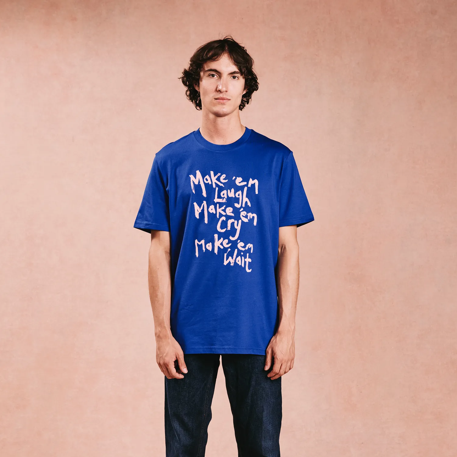 Stereophonics Make 'Em Laugh T-shirt bleu coton bio