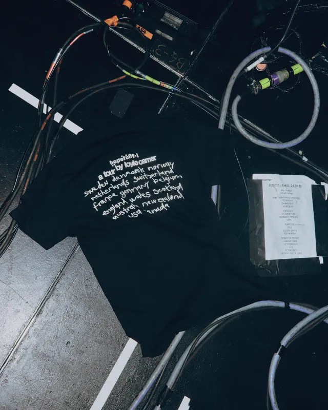 EMI Hopefully! t-shirt tournée noir coton