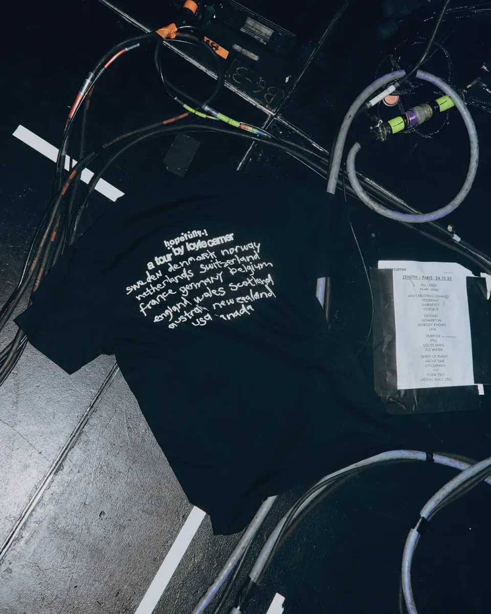 EMI Hopefully! t-shirt tournée noir coton