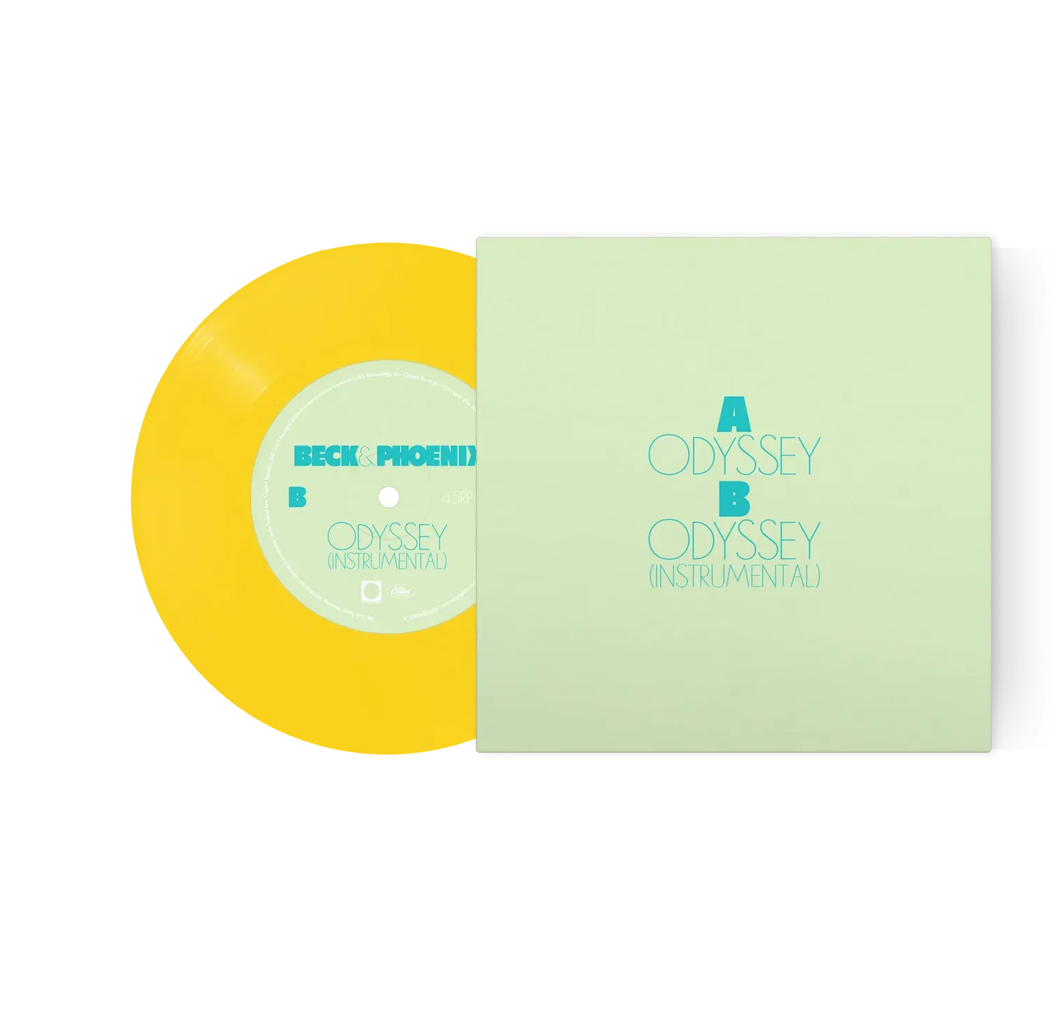 EMI Odyssey single 45 tours jaune Beck Phoenix