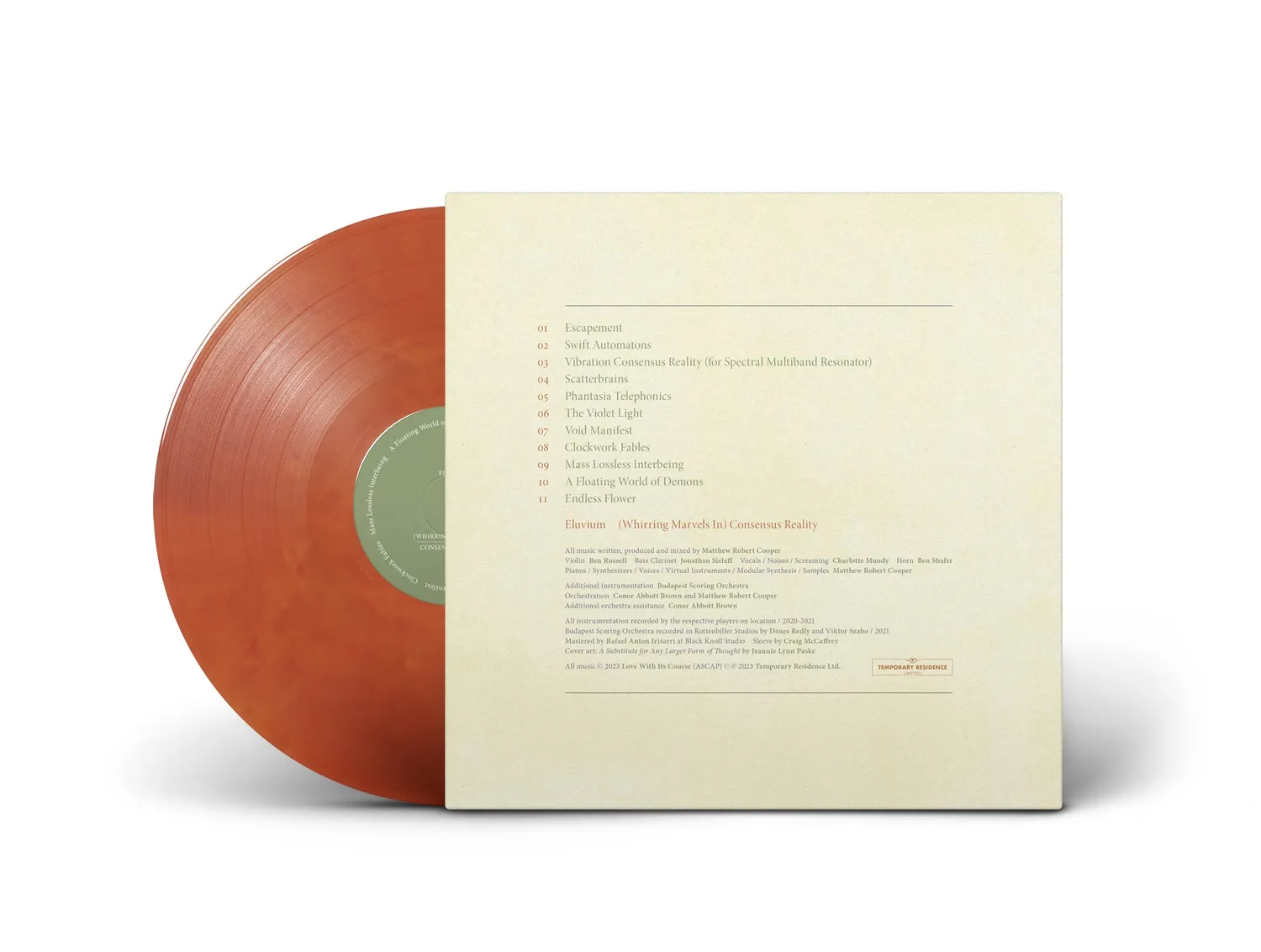 Temporary Residence Eluvium Consensus Reality LP Ocean
