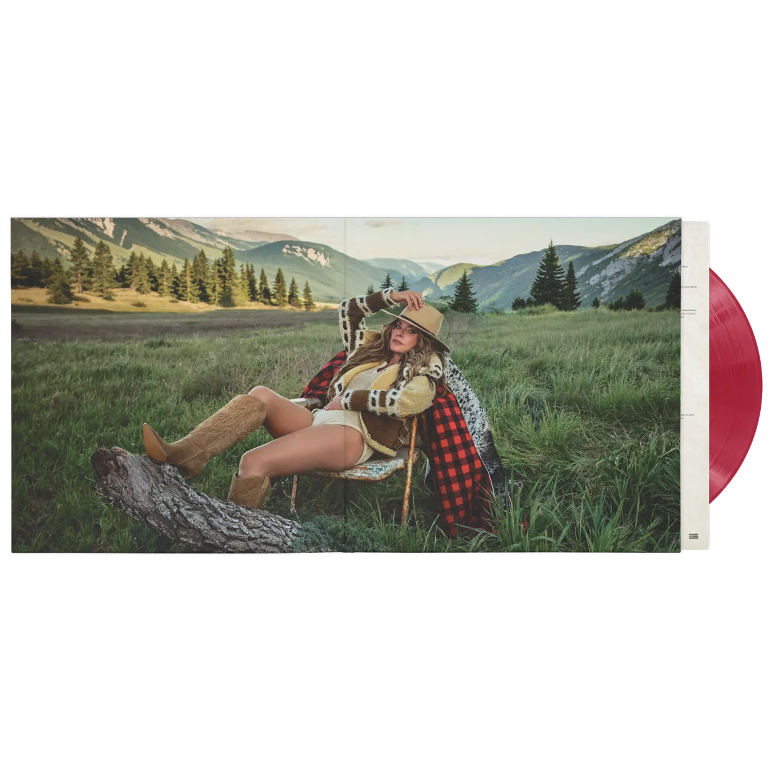 EMI Shania Twain Little Miss Twain vinyle rouge signé