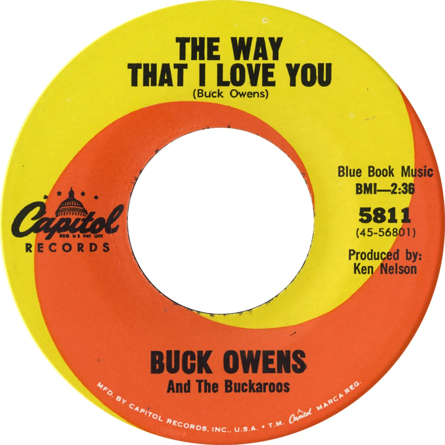 Buck Owens Where Does The Good Times Go Single 7" vintage