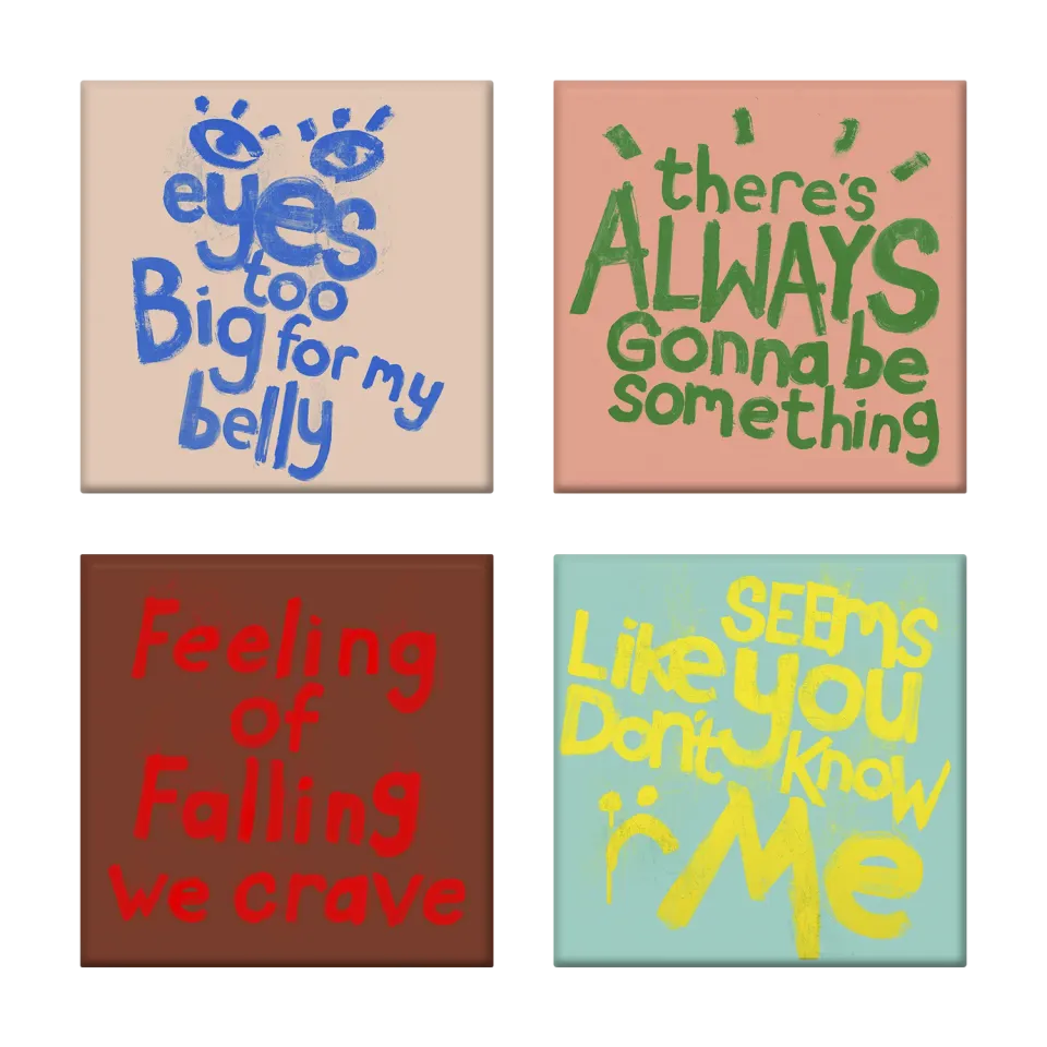 EMI Make 'Em Laugh Set 2 Dessous de Verre Céramique Lot 4
