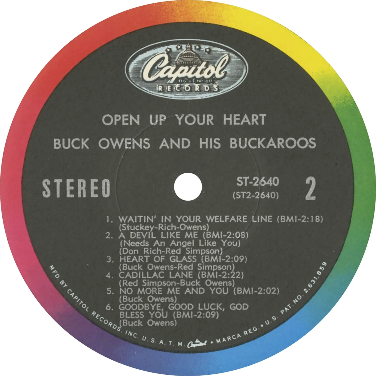 Omnivore Buck Owens Open Up Your Heart vinyle vintage