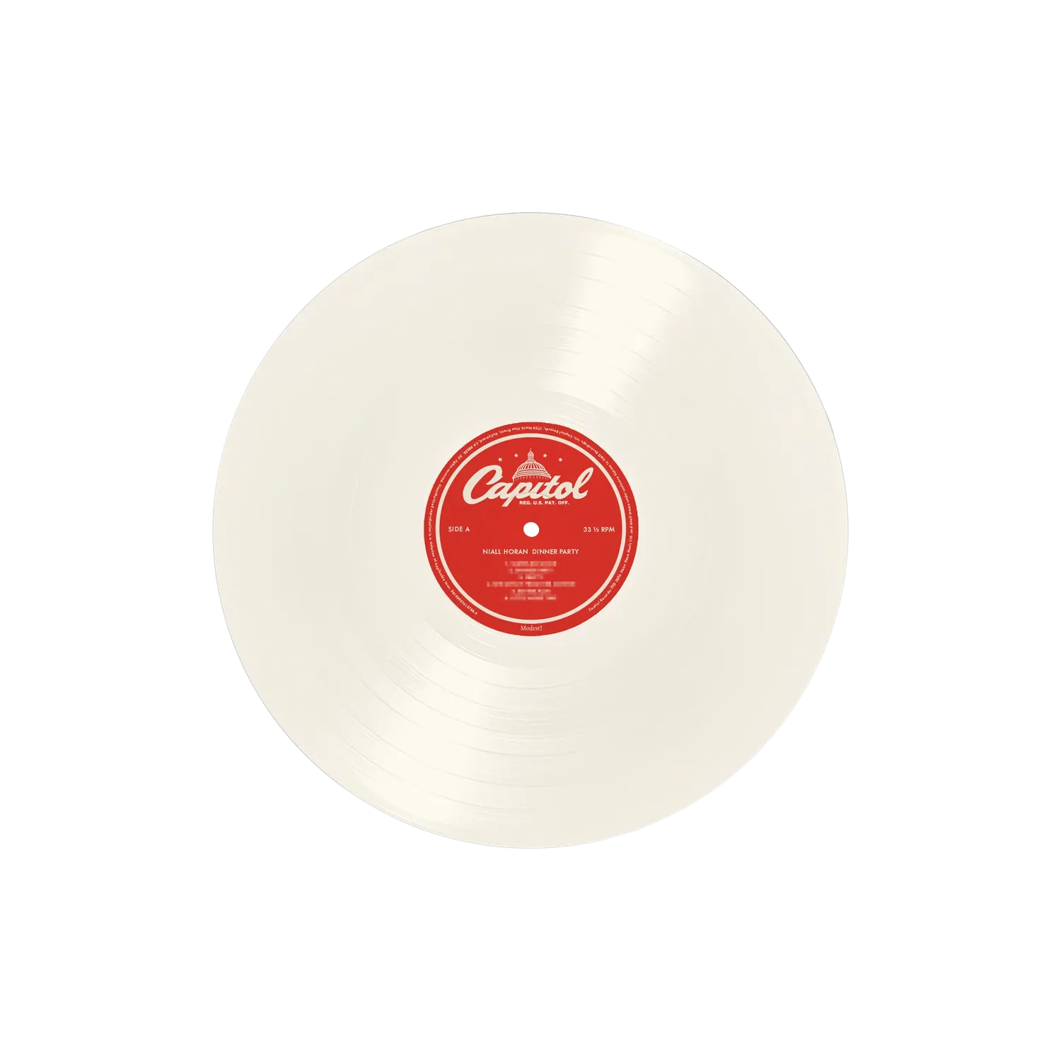 EMI Dinner Party vinyle porcelain + carte signée