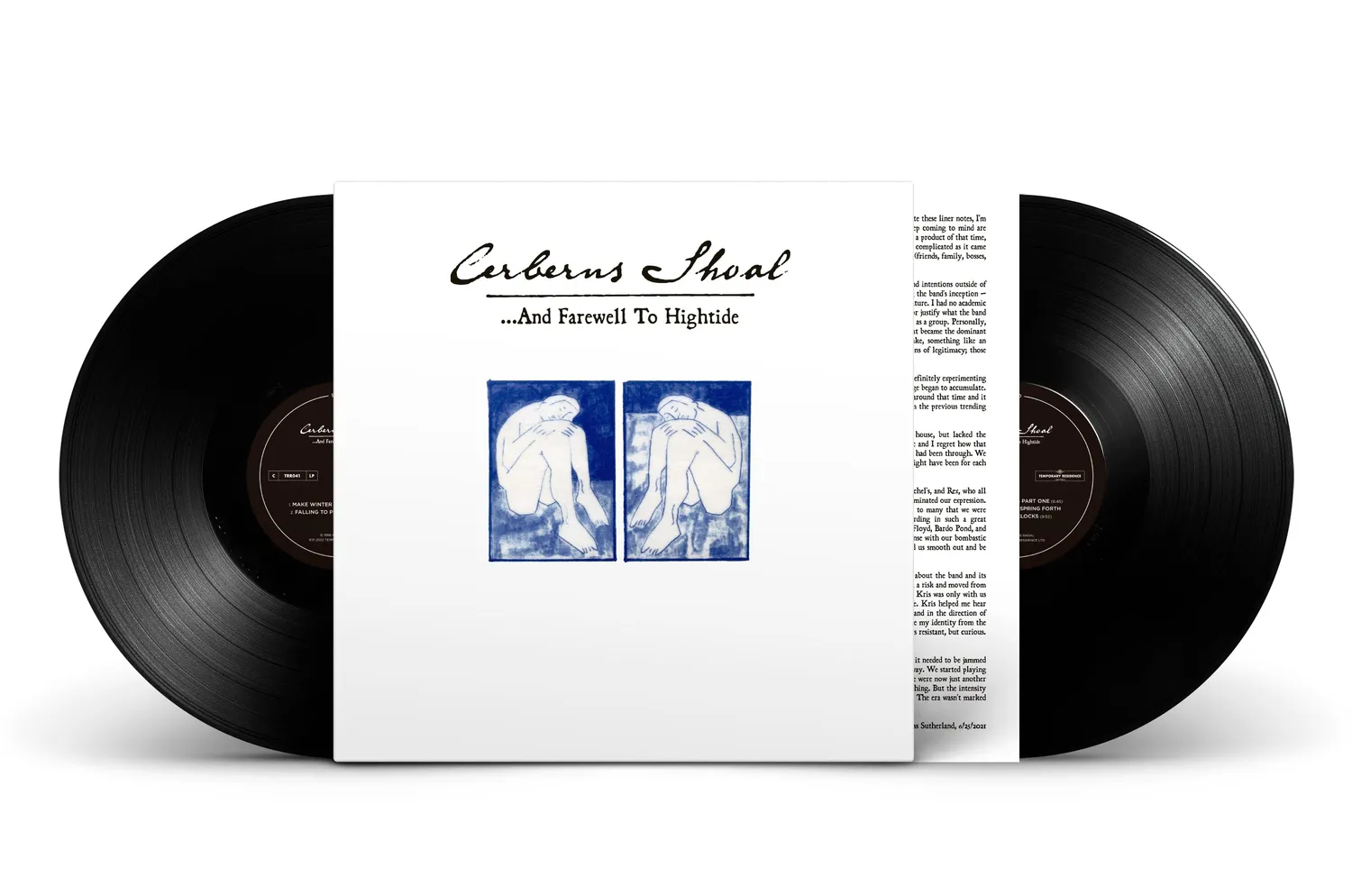 Temporary Residence Cerberus Shoal And Farewell To Hightide double vinyle bleu ciel