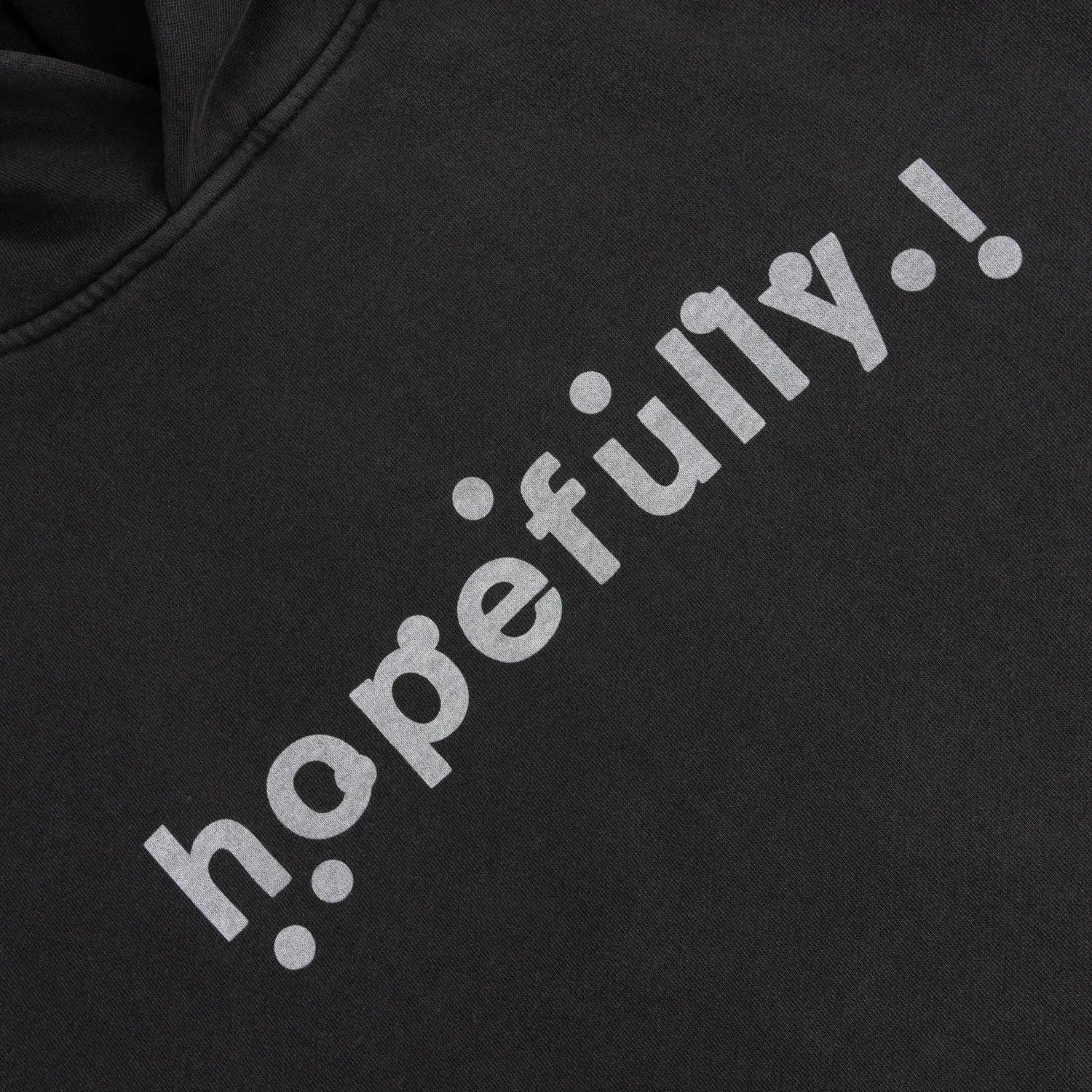 EMI hopefully! hoodie noir coton recyclé
