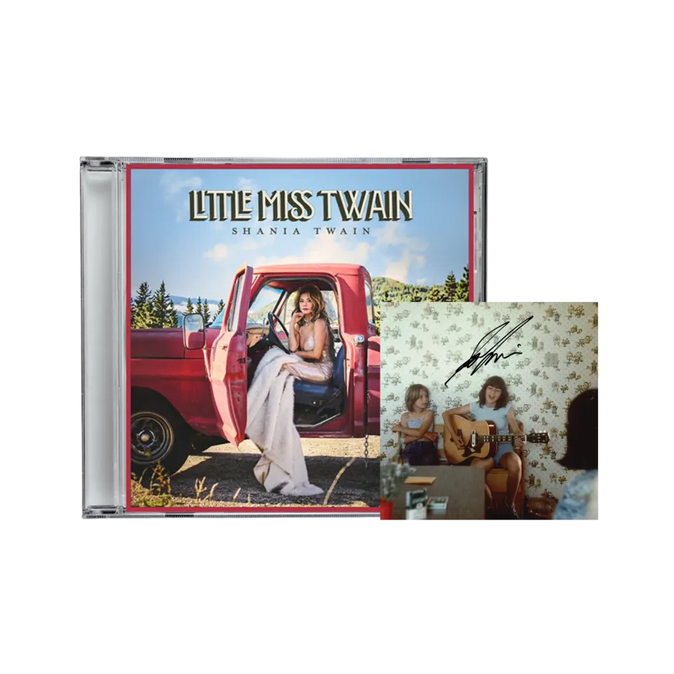 EMI Little Miss Twain CD + insert signé Shania