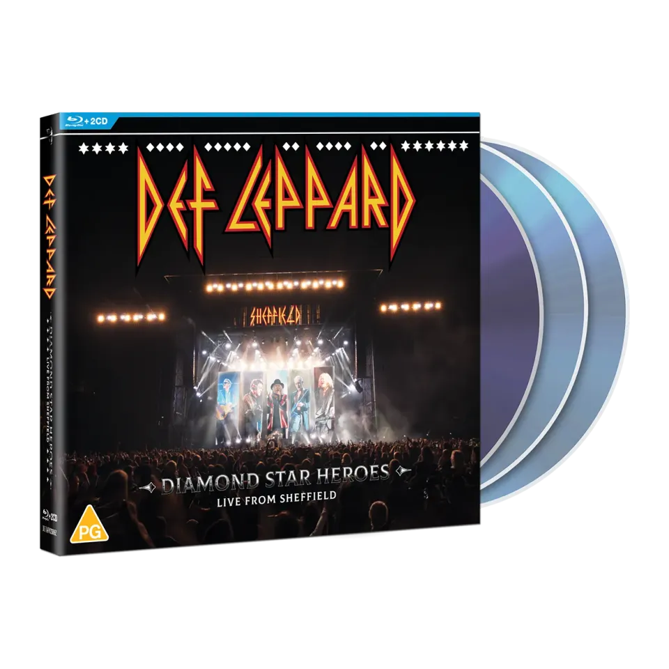 Def Leppard Diamond Star Heroes blu-ray + 2CD Sheffield
