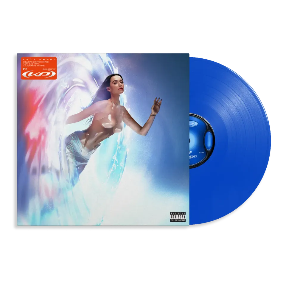 Katy Perry 143 vinyle LP bleu transparent artwork alt