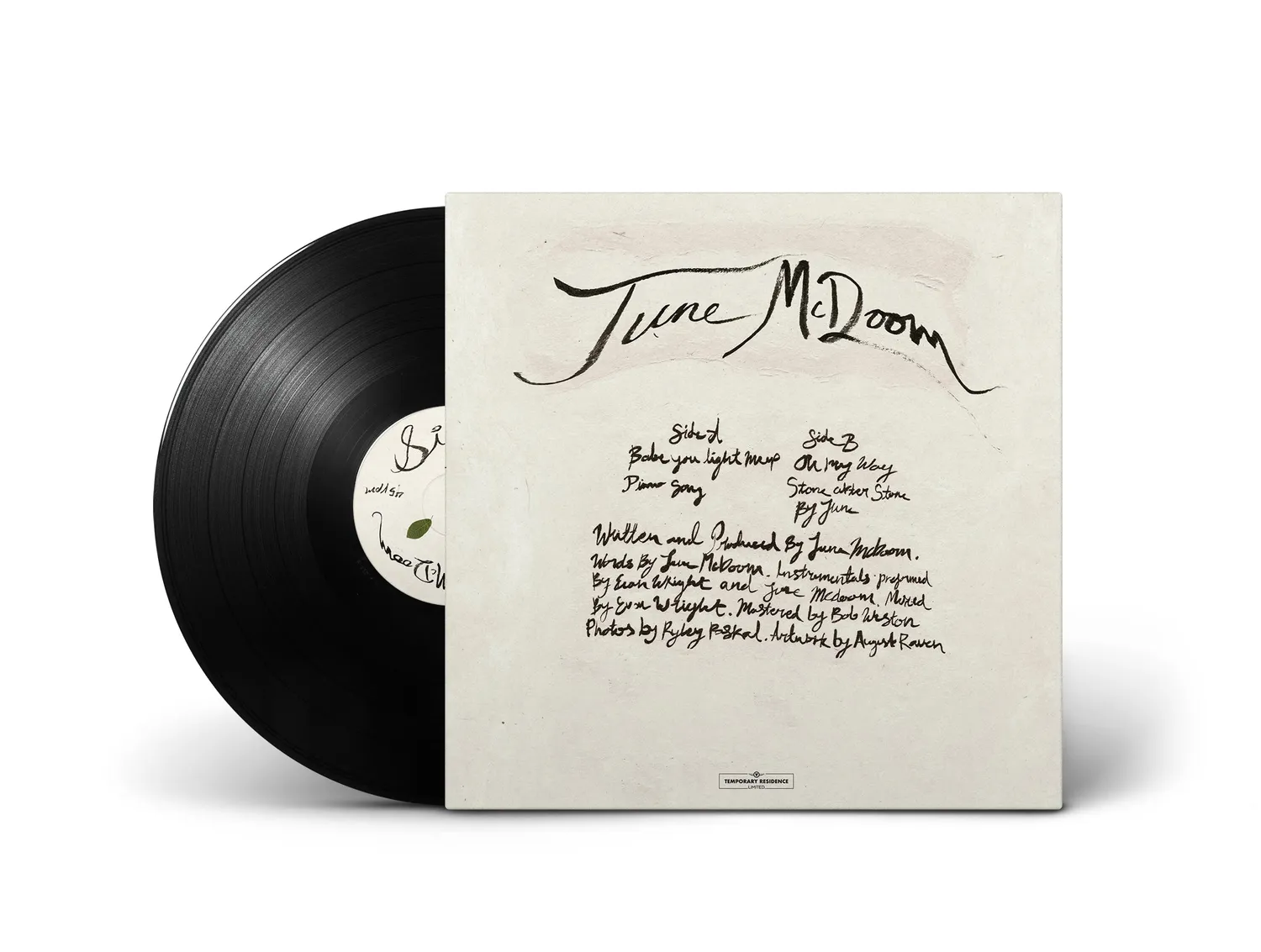 Temporary Residence Ltd. June McDoom EP vinyle crystal clear vert