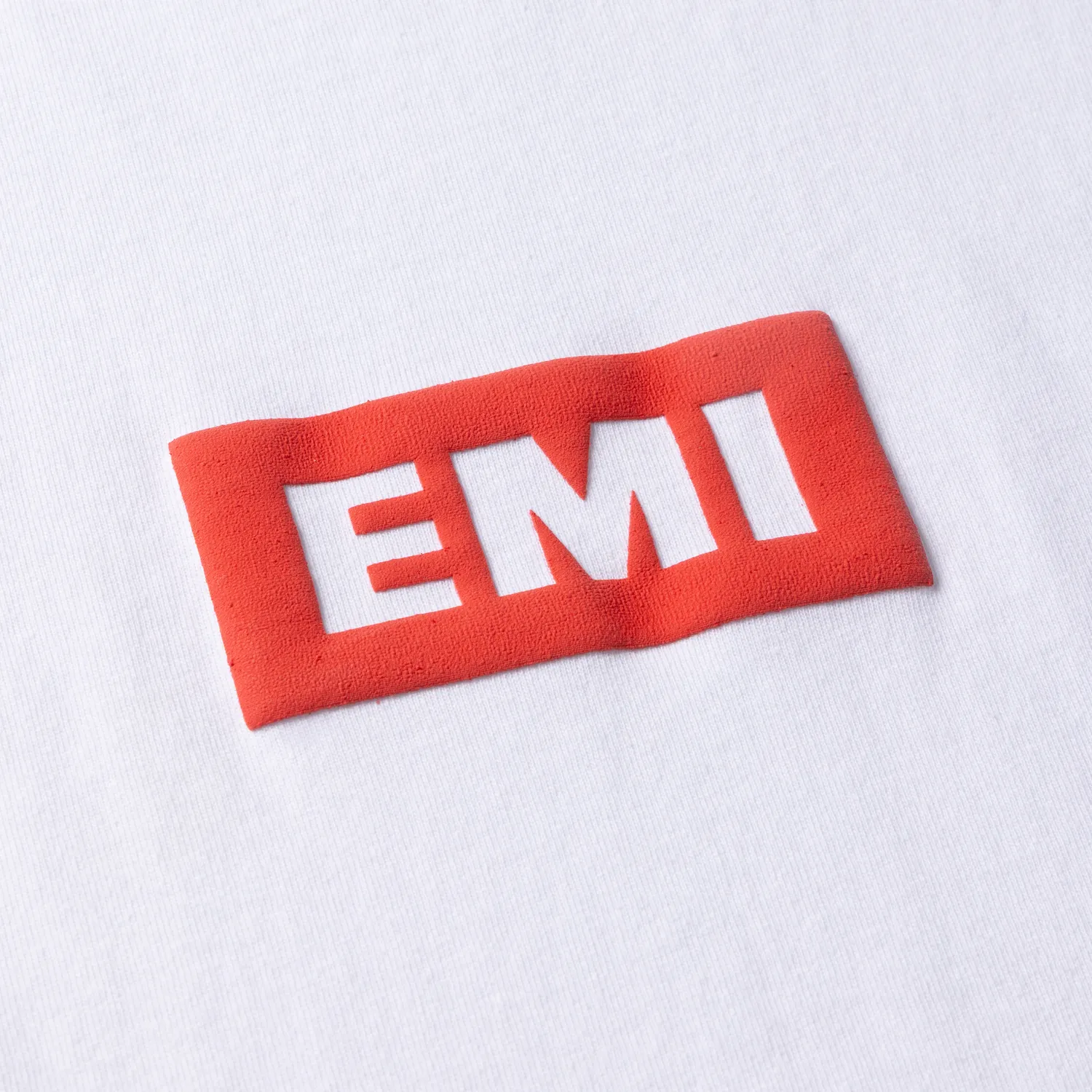 EMI Box Logo T-Shirt coton épais 240 g puff print