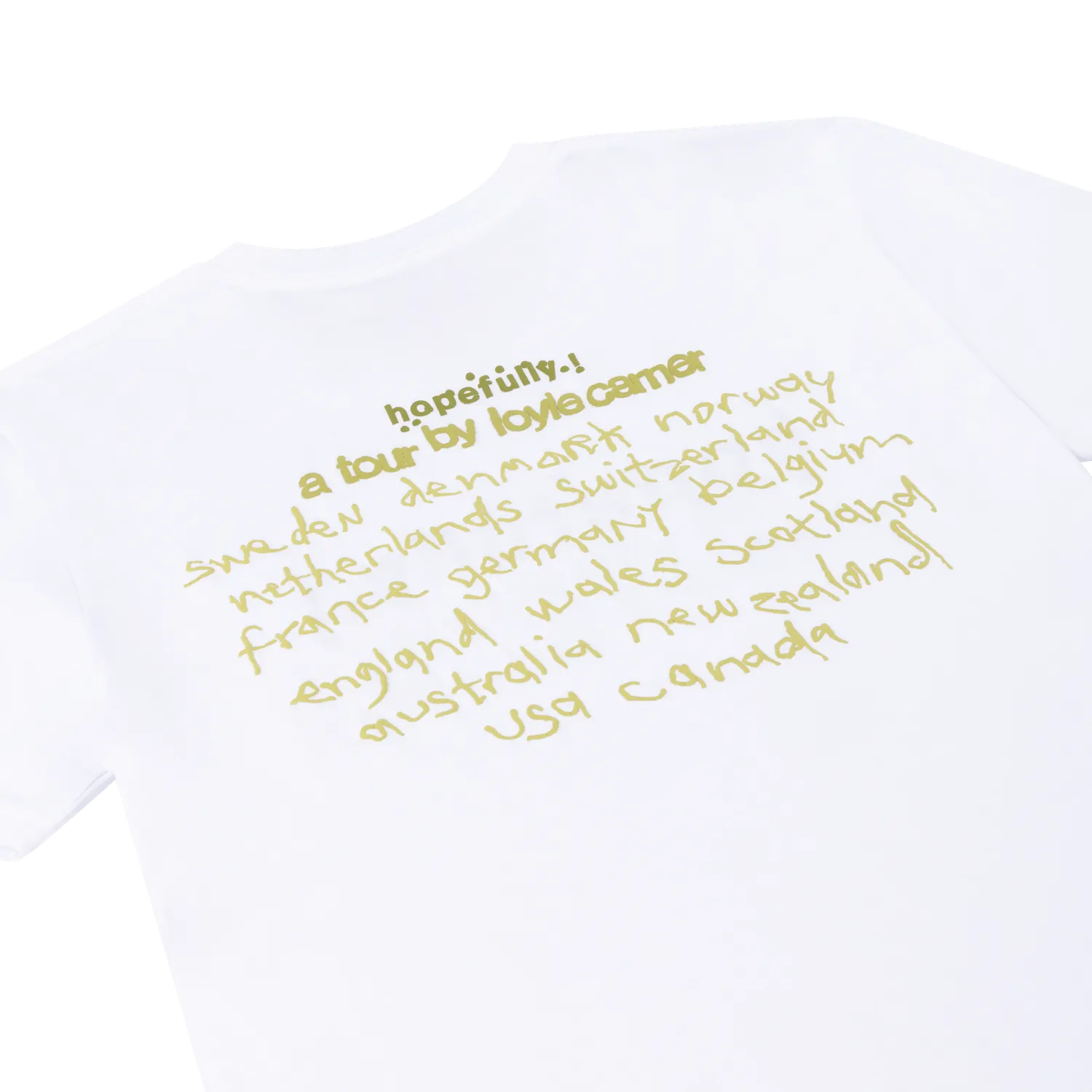 EMI Hopefully t-shirt blanc tour 100% coton