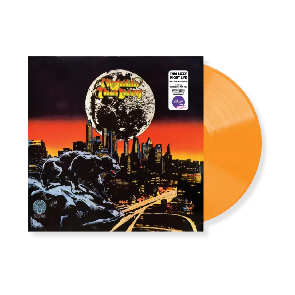 EMI Thin Lizzy Nightlife vinyle LP orange NAD26