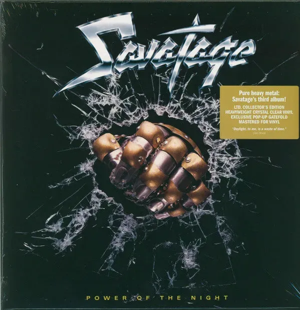 Savatage Power Of The Night vinyle cristal collector