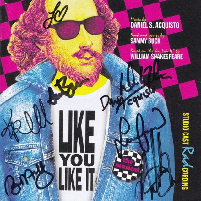 Center Stage Records Like You Like It studio cast CD dédicacé eighties