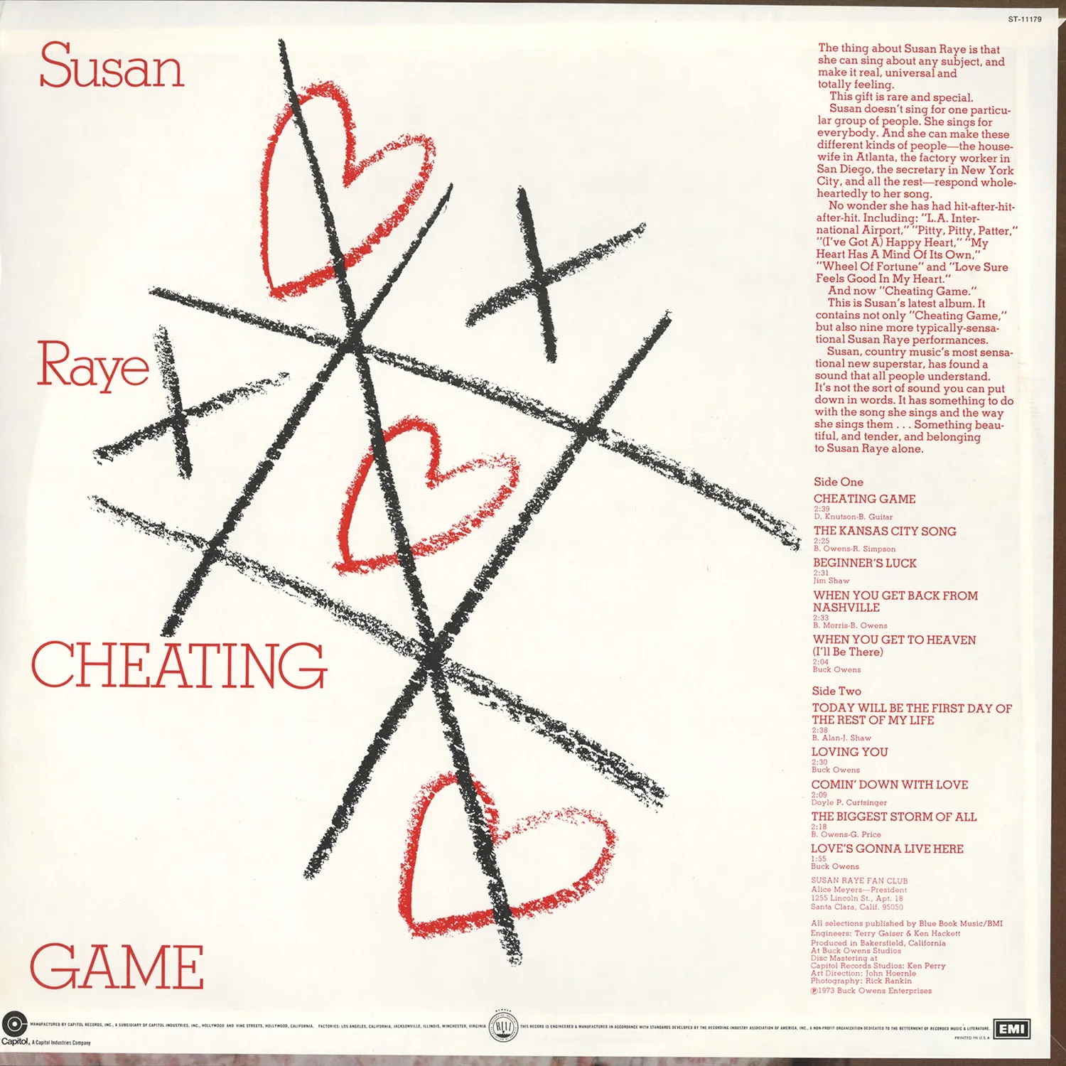 Omnivore Recordings Susan Raye Cheating Game vinyle LP scellé