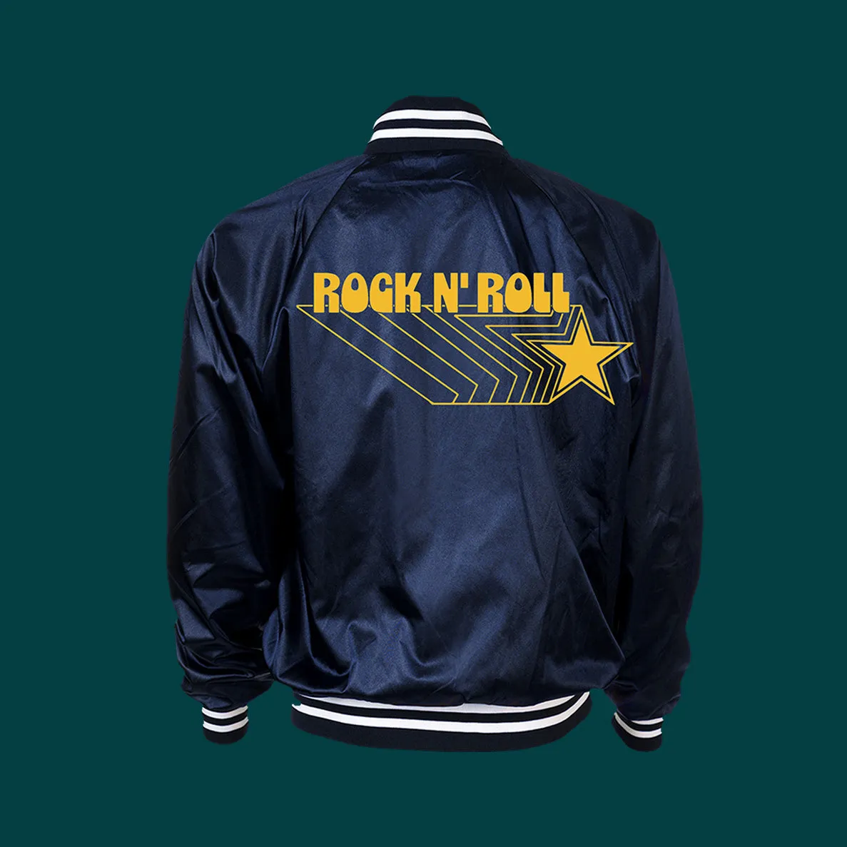 Sheepdogs Recording Co Navy Blue veste bomber bleu marine