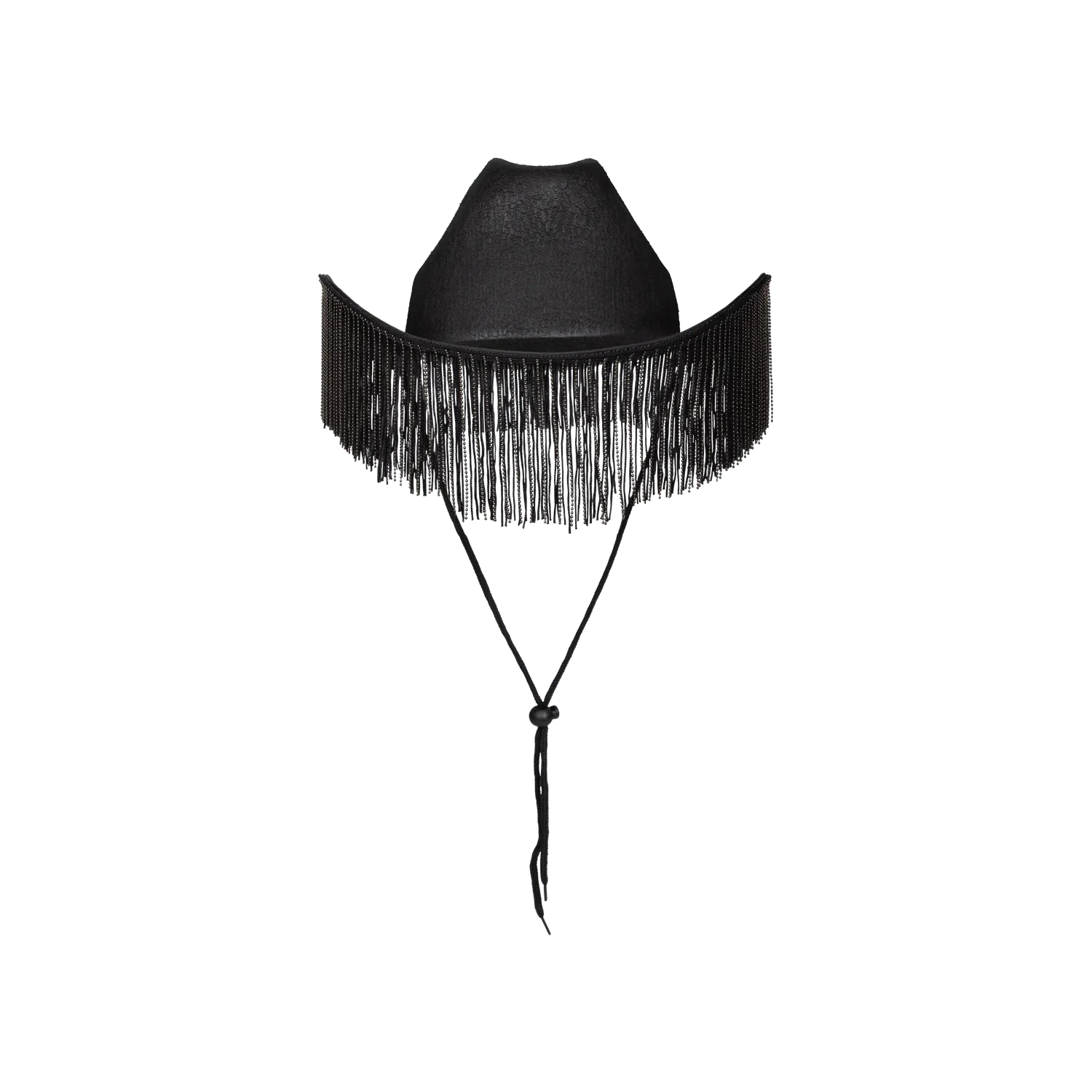 EMI chapeau cowboy noir à franges