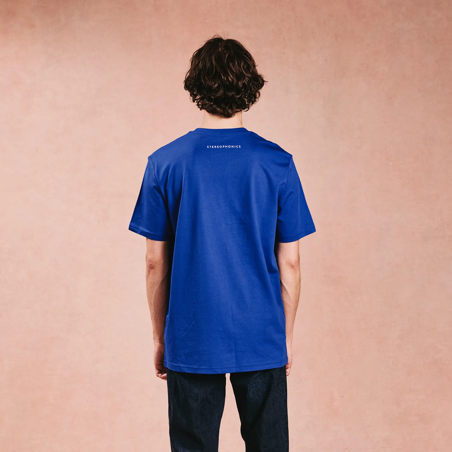 Stereophonics Make 'Em Laugh T-shirt bleu coton bio