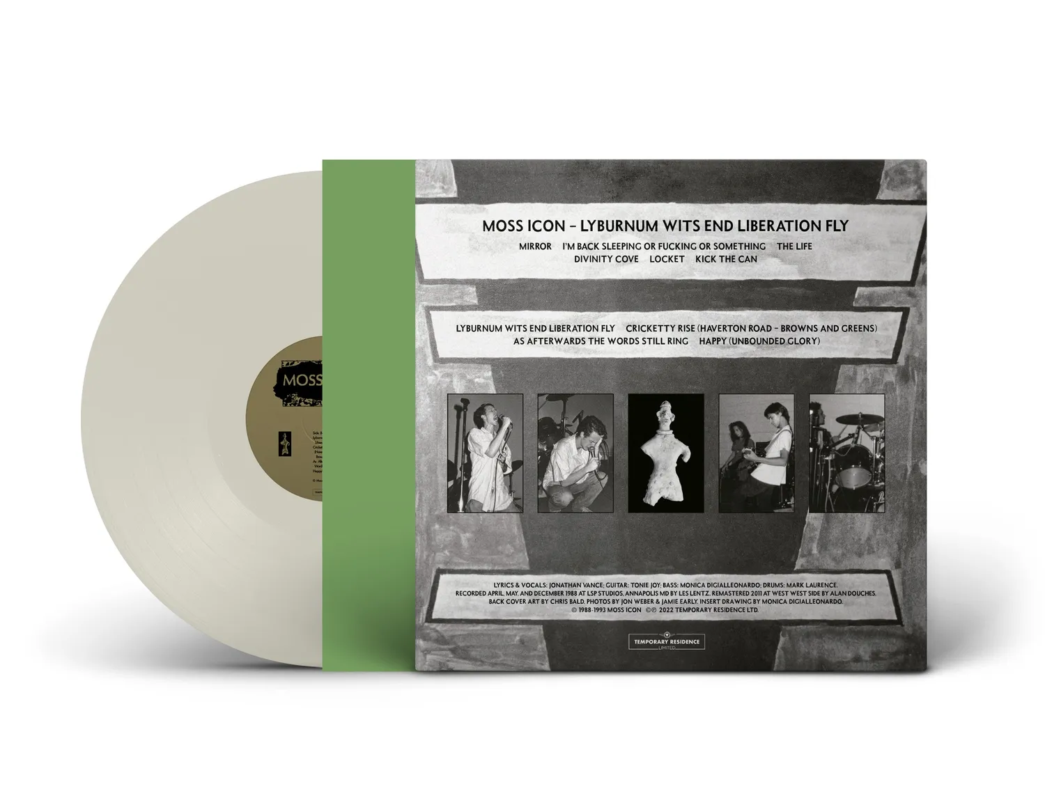 Moss Icon Lyburnum Wits End Liberation Fly vinyle LP blanc transparent