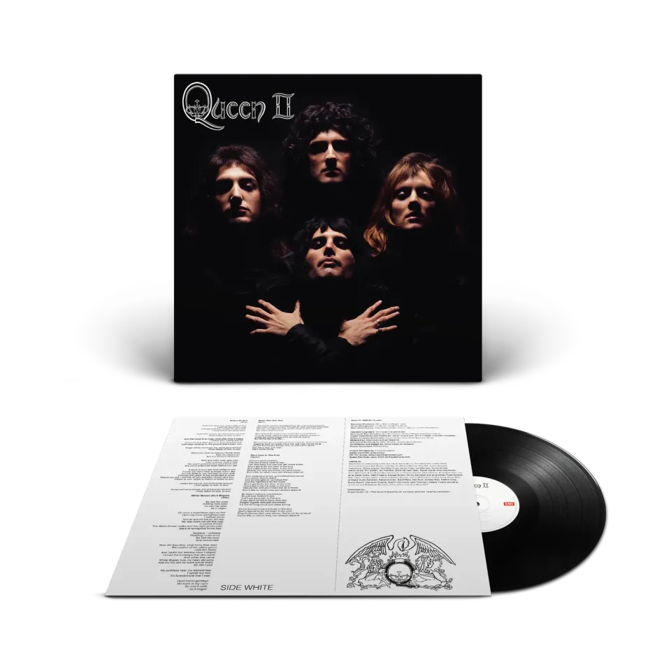EMI Queen II vinyle remix 2024 face White Black