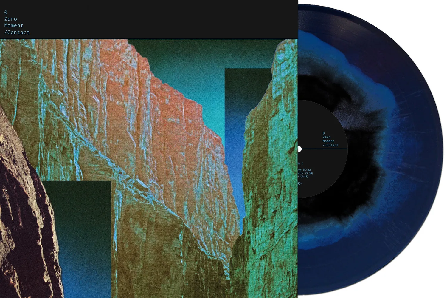 Contact Zero Moment vinyle bleu noir LP