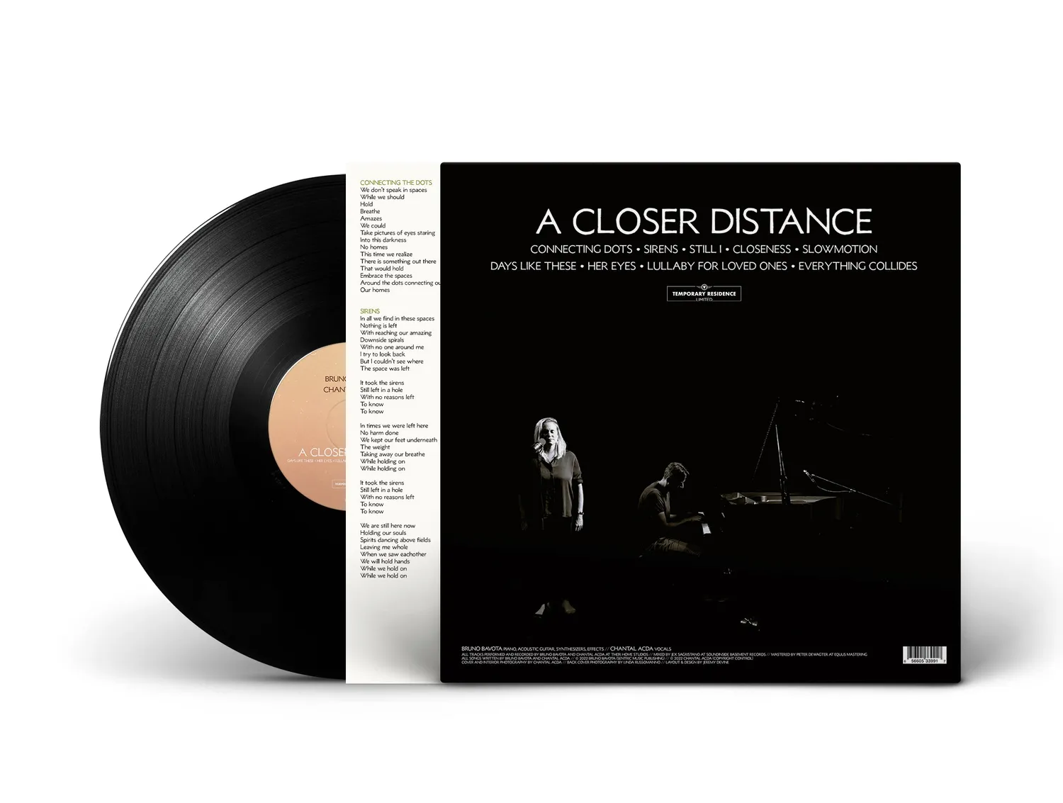Bruno Bavota Chantal Acda A Closer Distance vinyle LP violet