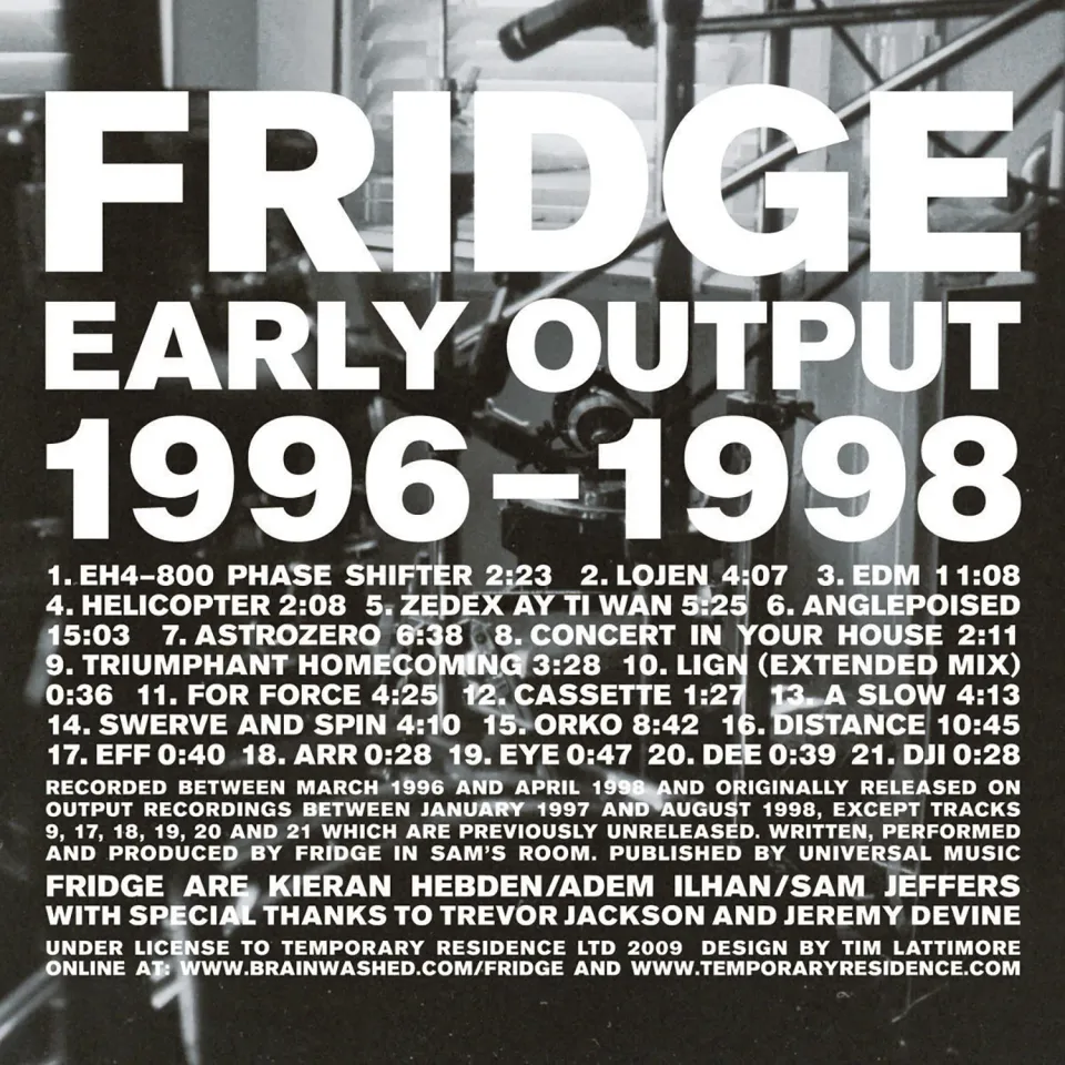 Temporary Residence Fridge Early Output CD compilation