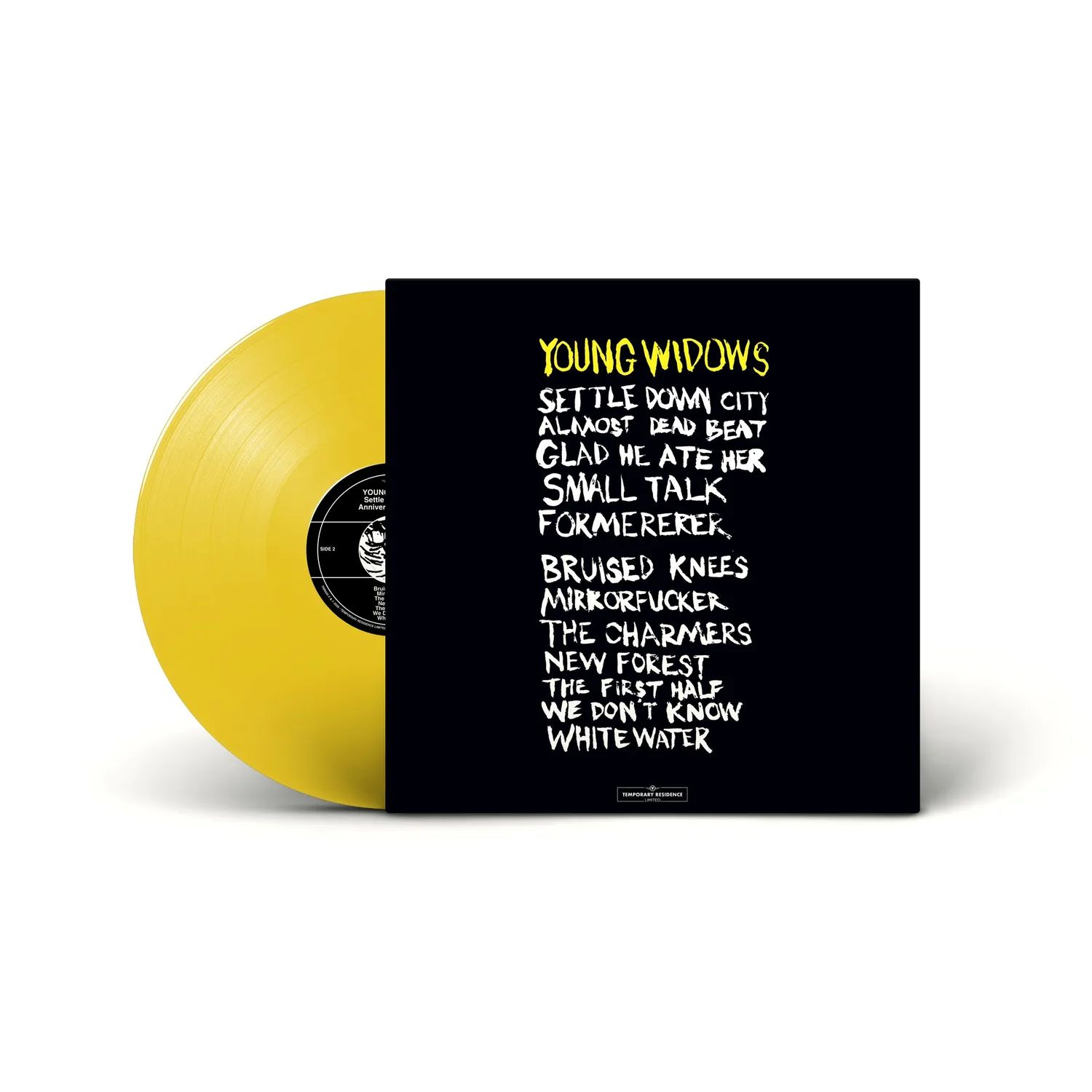 Temporary Residence Young Widows Settle Down City Anniversary vinyle jaune