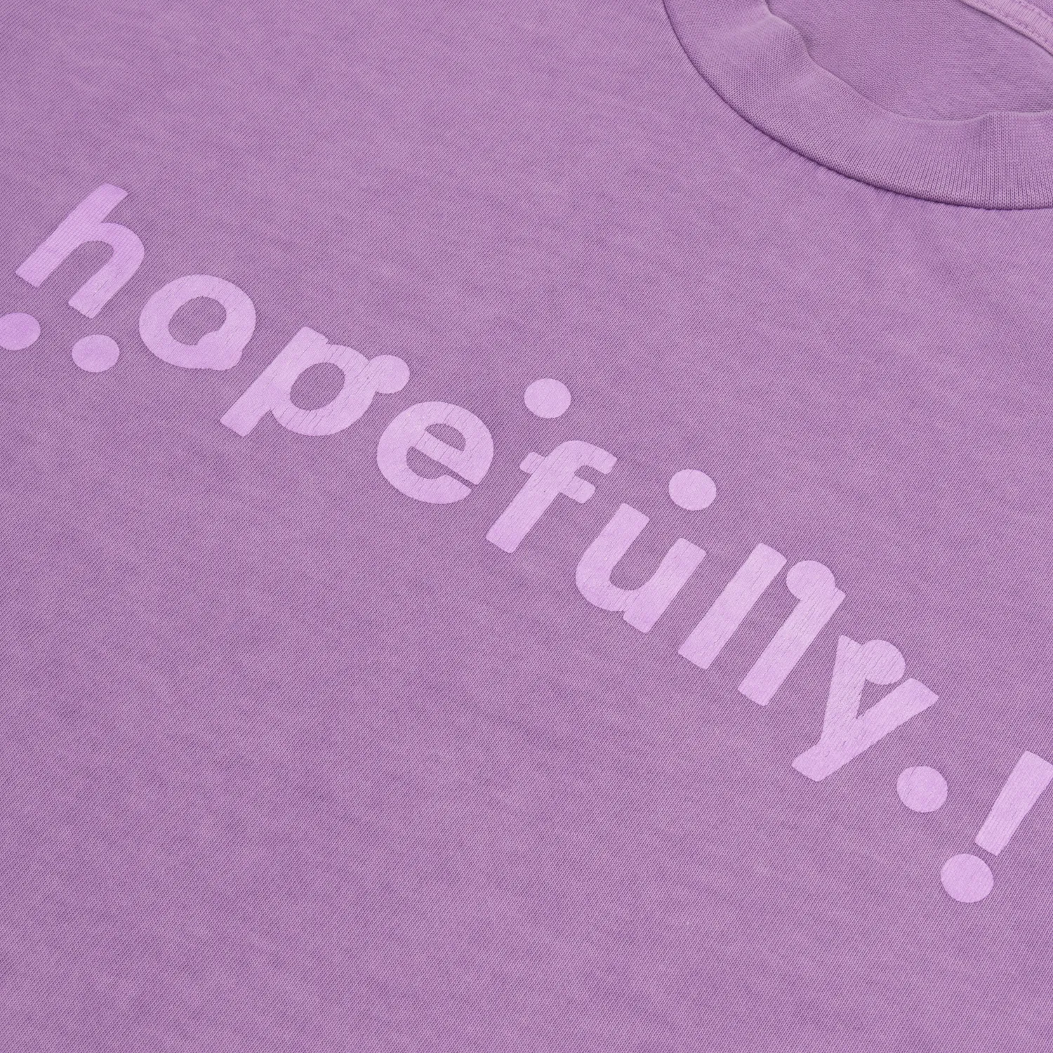 EMI hopefully! t-shirt violet overdye coton S-XXL