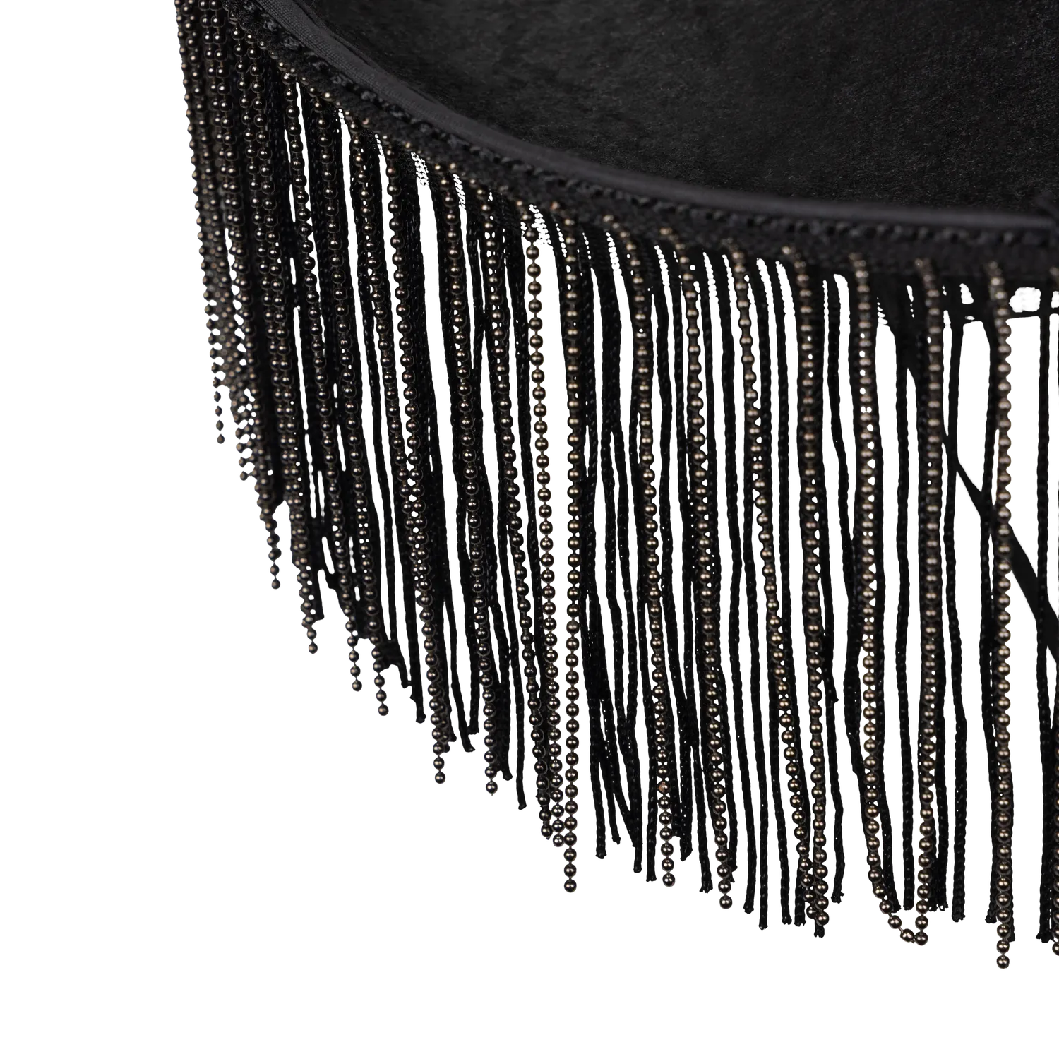 EMI chapeau cowboy noir à franges