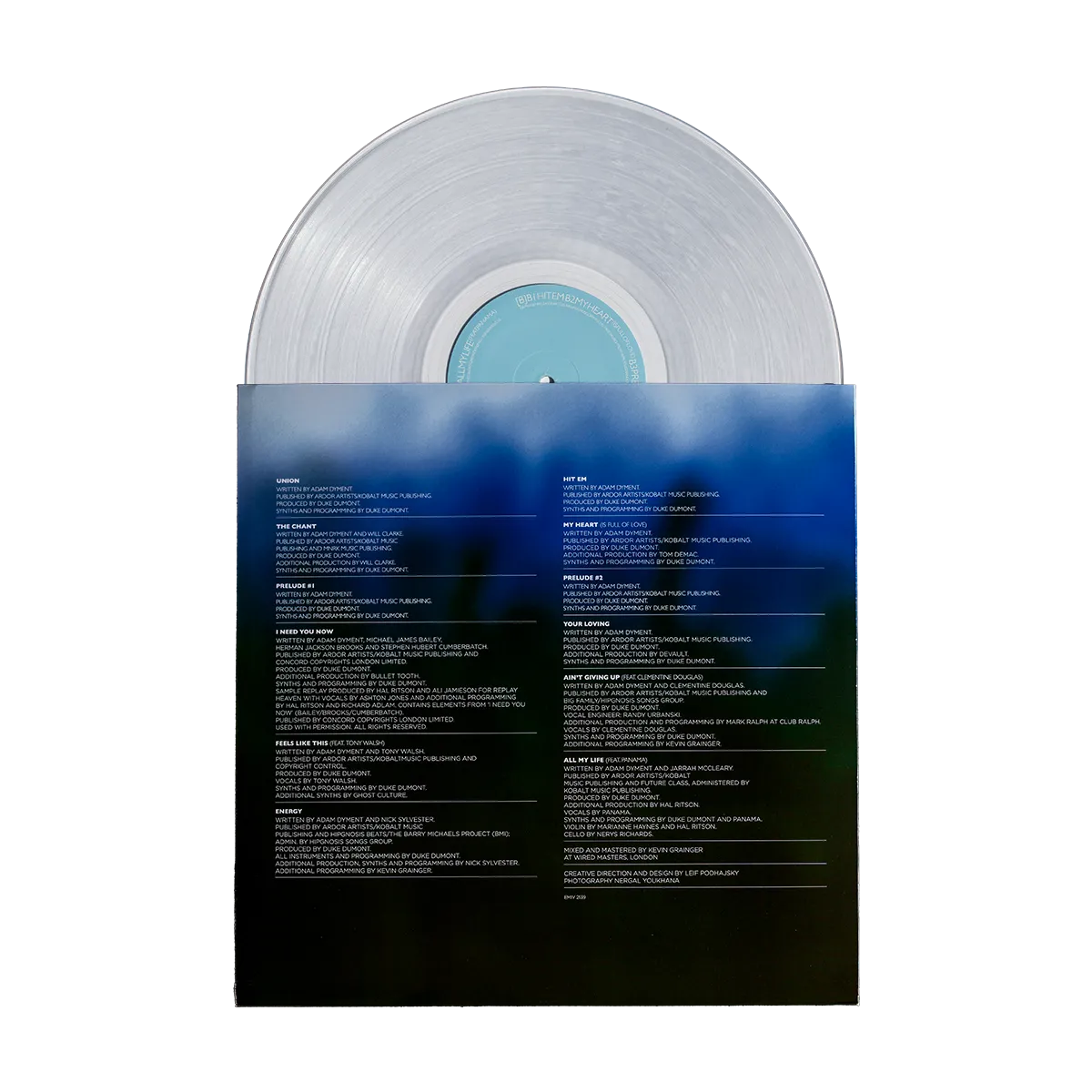 EMI Union LP vinyle transparent 140g