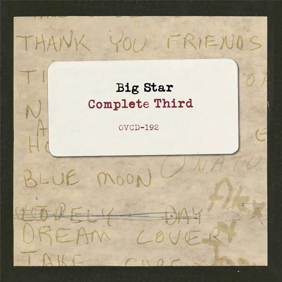 Omnivore Recordings Big Star Complete Third Coffret CD