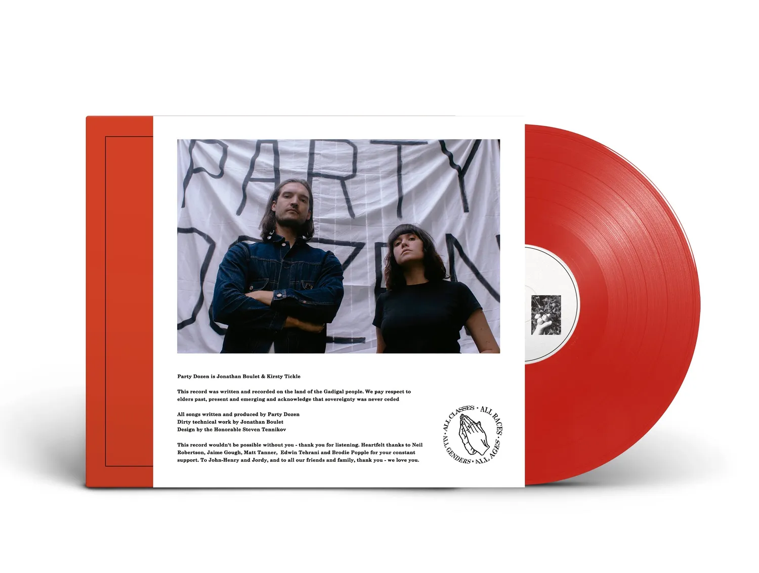 Party Dozen Pray For Party Dozen vinyle rouge opaque