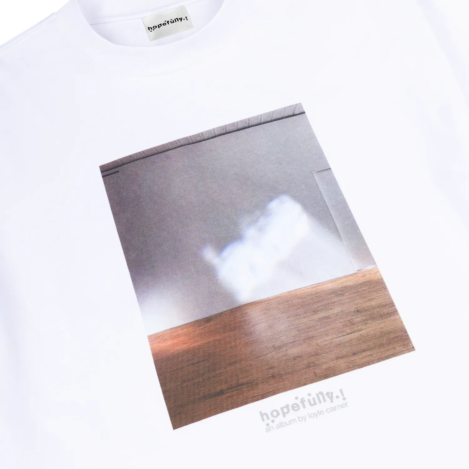 EMI Hopefully Reflection T-shirt blanc coton photo ciel