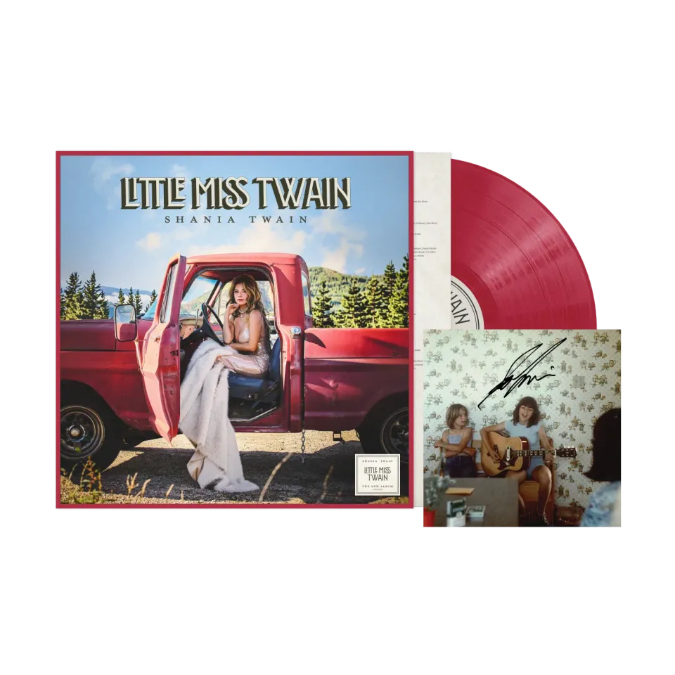 EMI Shania Twain Little Miss Twain vinyle rouge signé