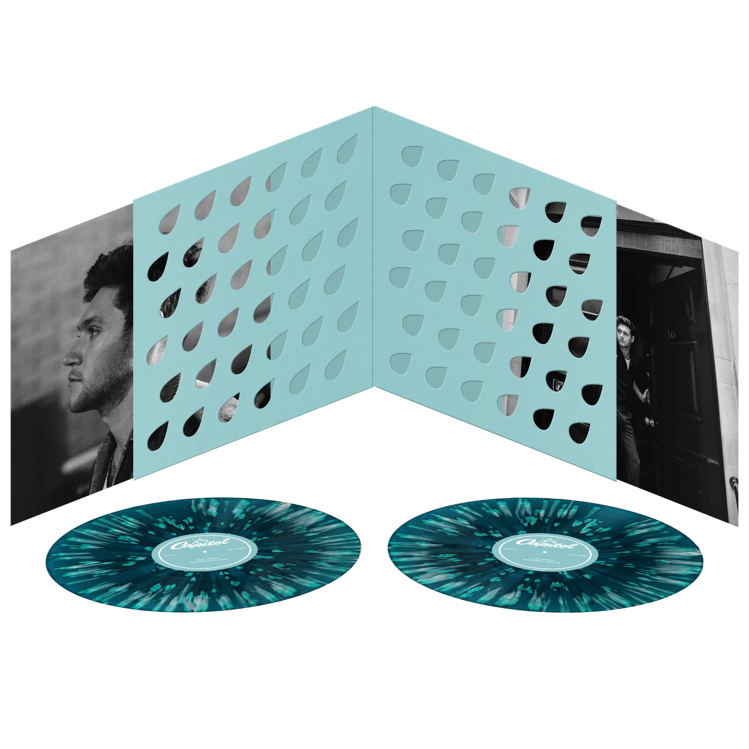 EMI Niall Horan Heartbreak Weather 2LP vinyle bleu splatter