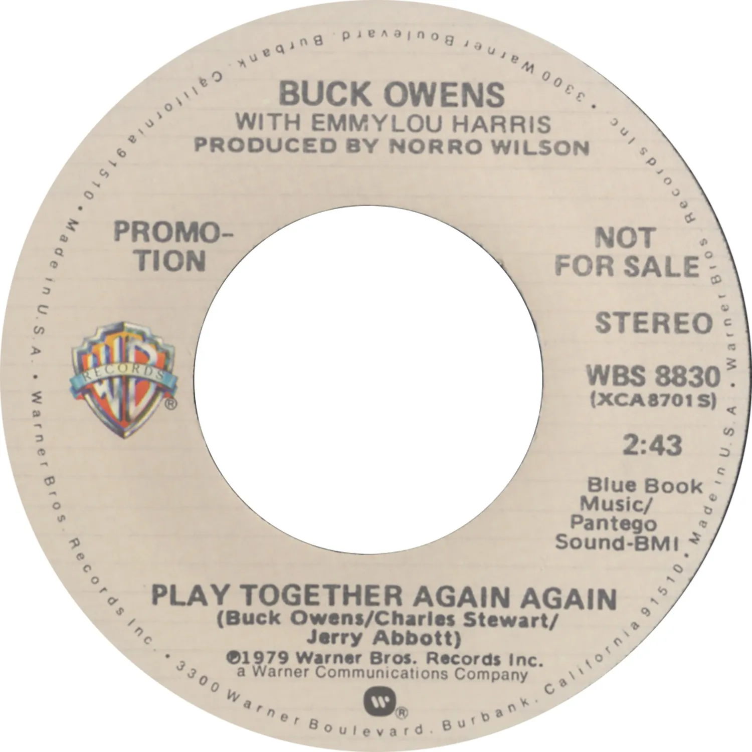 Omnivore Buck Owens Play Together Again Again single 7 pouces vintage
