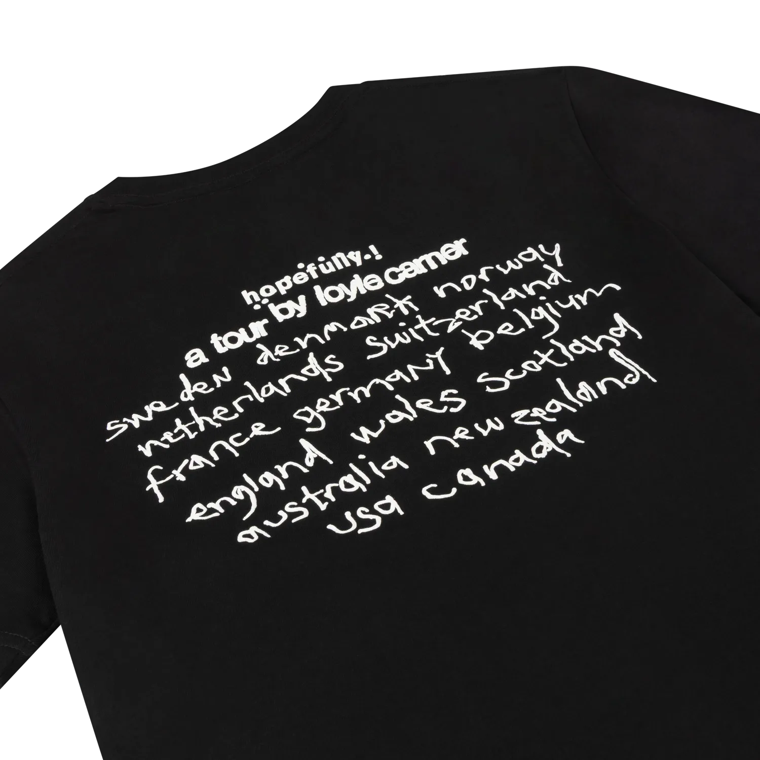EMI Hopefully! t-shirt tournée noir coton