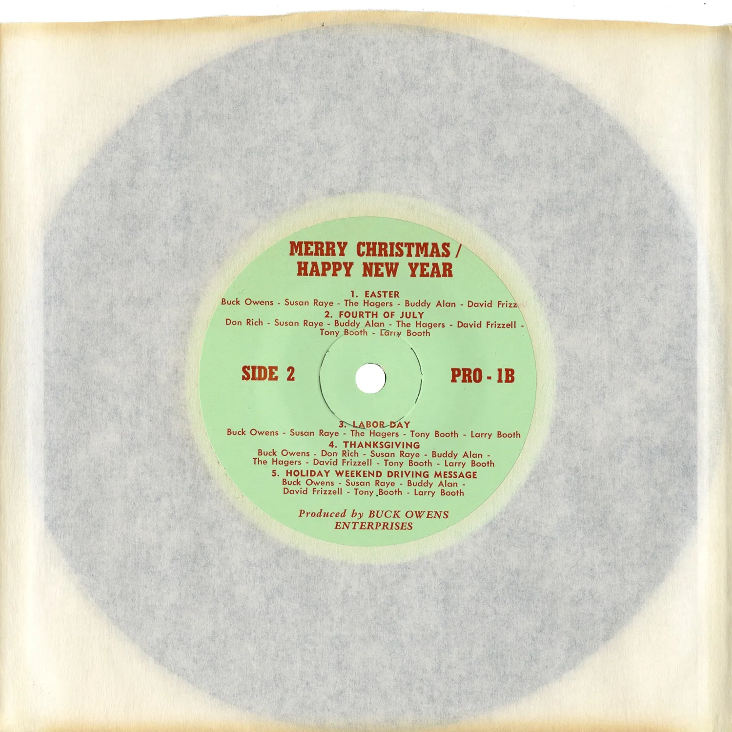 Omnivore Merry Christmas Happy New Year single 7" vintage