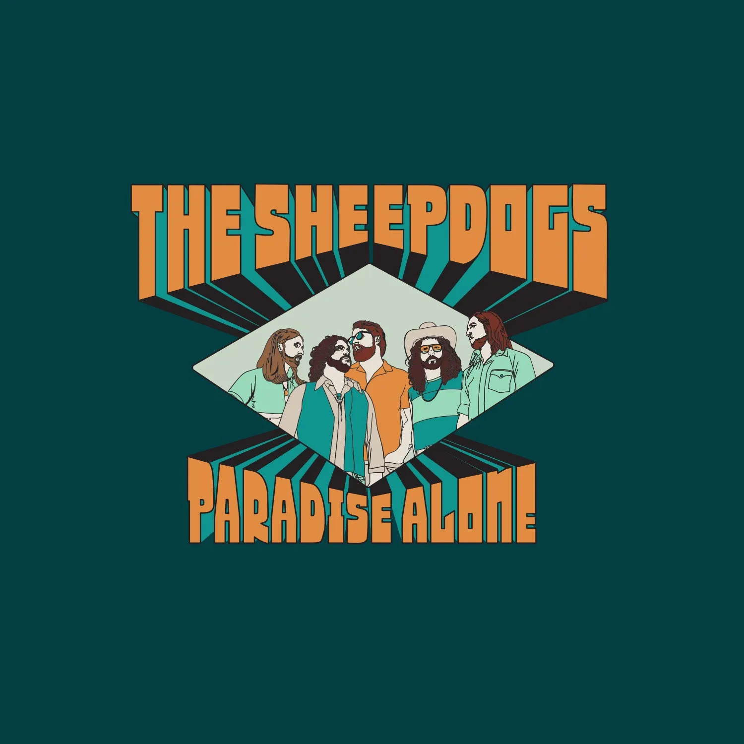 Sheepdogs Recording Co Paradise Alone t-shirt noir