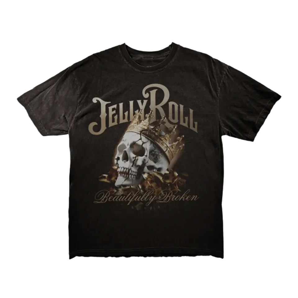 Jelly Roll Beautifully Broken T-shirt coton S à 5XL