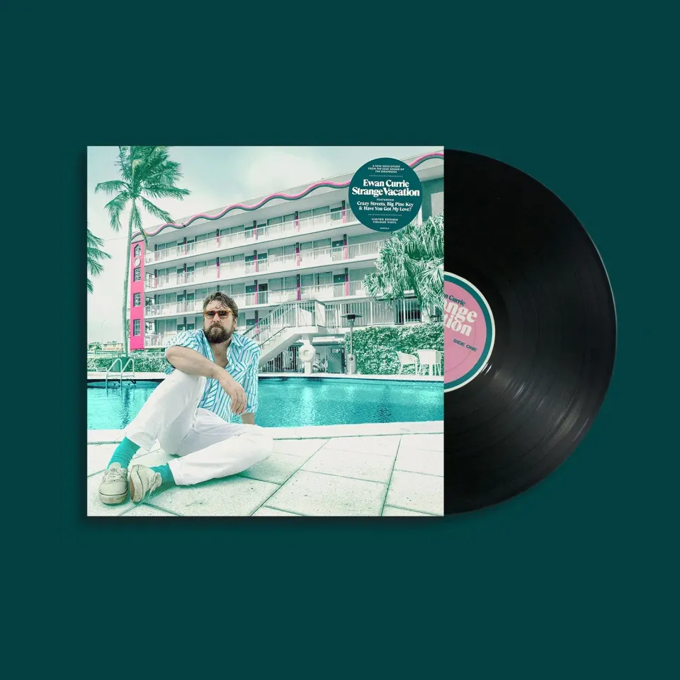 Sheepdogs Recording Co Ewan Currie Strange Vacation vinyle bleu aquamarine