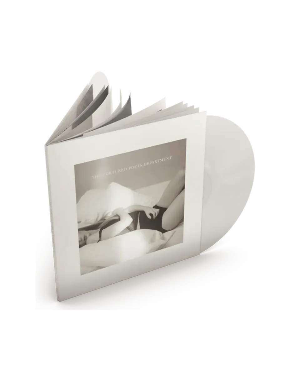 Taylor Swift Tortured Poets vinyle 2LP blanc manuscrit