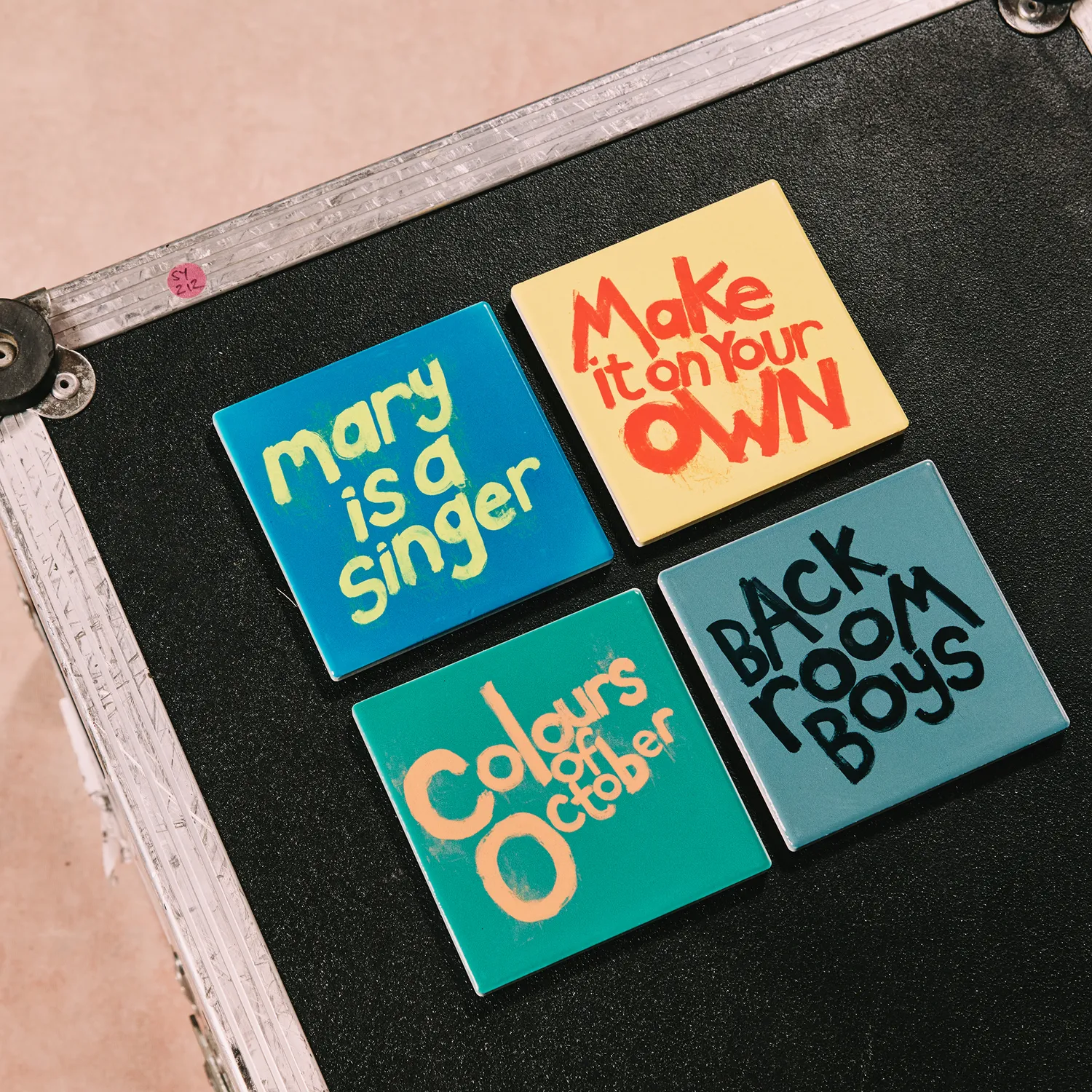 EMI Make Em Laugh set 4 dessous de verre céramique