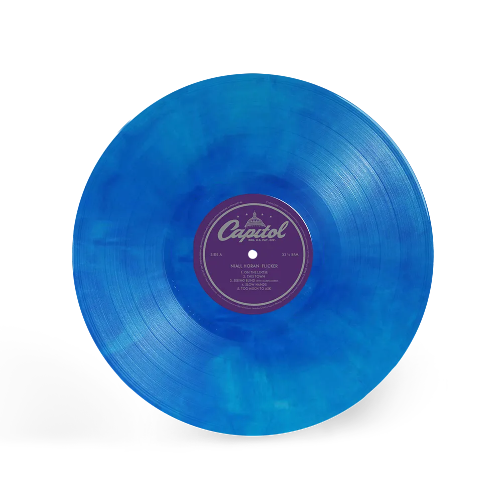 EMI Flicker Niall Horan vinyle LP swirl bleu