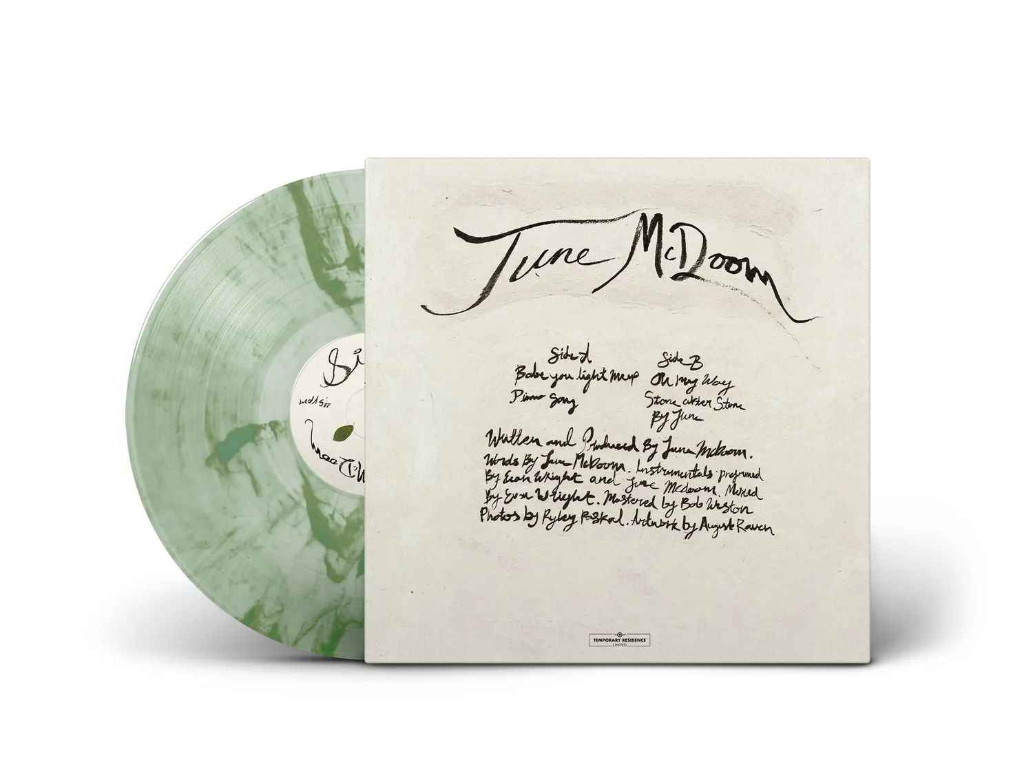 Temporary Residence Ltd. June McDoom EP vinyle crystal clear vert