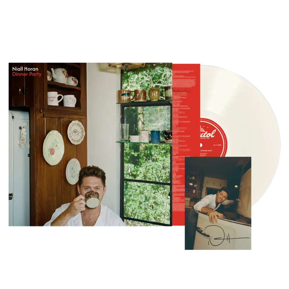 EMI Dinner Party vinyle porcelain + carte signée